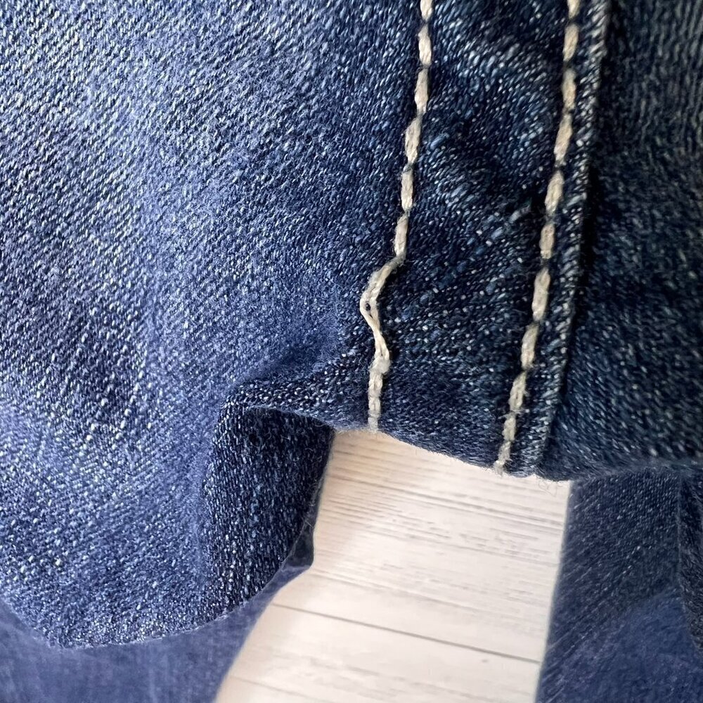 Ariat Jeans Womens Size 27R Real Denim Mid Rise Side Seam Fray Stretch - Picture 13 of 16